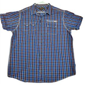 Rare Vintage Ben Sherman Utility Plaid Shirt | Zipper Pocket Size XXL 🏴󠁧󠁢󠁥󠁮󠁧󠁿